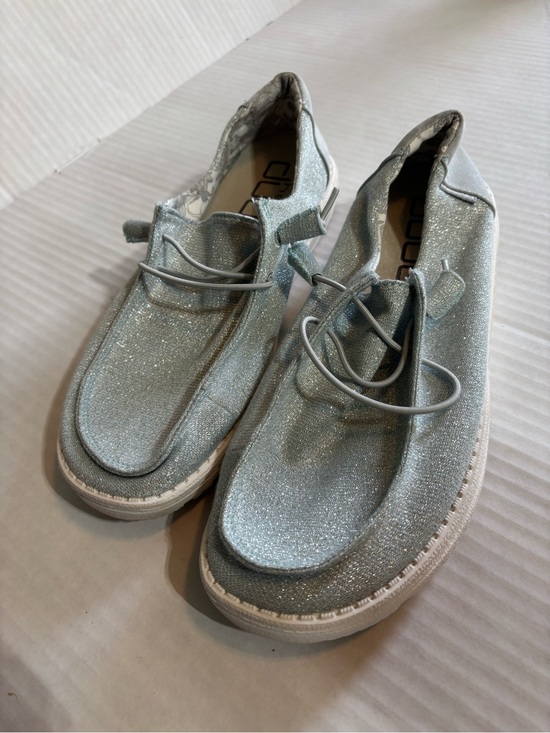 Hey Dude Shoes - Women’s hey dudes sz10 Wendy stretch sparkling blue